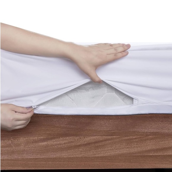 ProtectMySleep® Cotton Terry Mattress Encasement Twin Zippered Mattress Cover - Picture 11 of 12